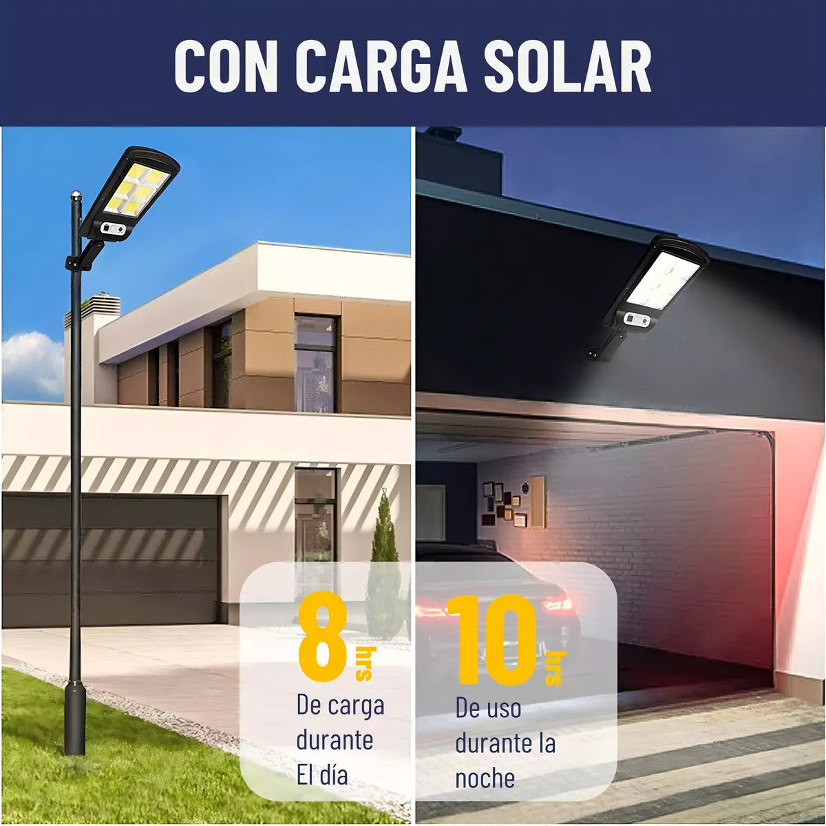 Lampara Solar con Sensor + Control Remoto