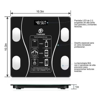 Digital Bascula Electronica Bluetooth LCD Inteligente