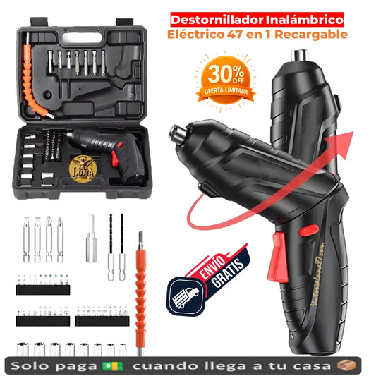 Destornillador Inalambrico Electrico 47 En 1 Recargable