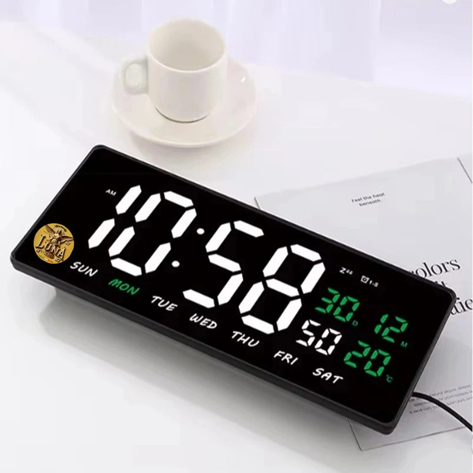 Reloj Digital Led con Calendario Fecha y Temperatura
