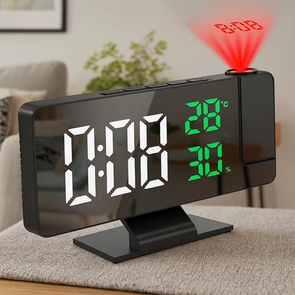 ⏰Reloj LED Despertador con Proyección Digital 180° Compacto