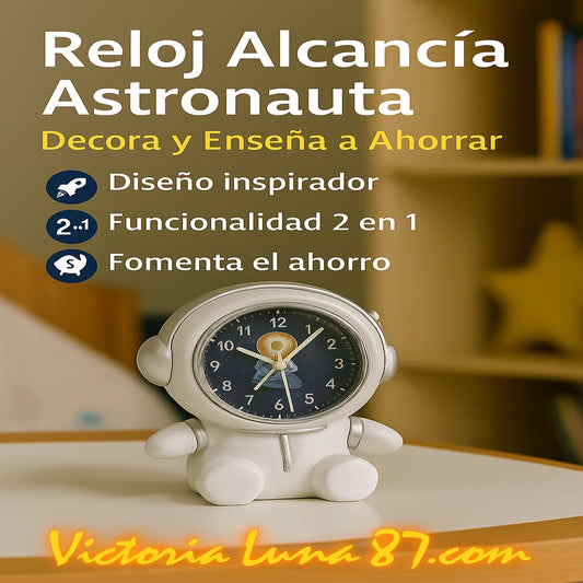 Reloj Alcancia Astronauta Decora y Enseña a Ahorrar