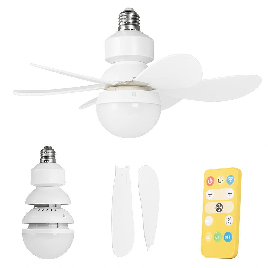 Ventilador de Techo 2 En 1 Con Luz Led Y Control Remoto (42 cm)